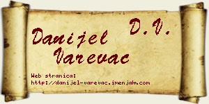 Danijel Varevac vizit kartica